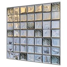 Imagem de Pastilha Adesiva Resinada Glass Kit 4 Placas Adesivo 3 M