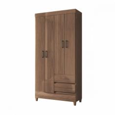 Imagem de Guarda Roupa Solteiro Com Pés 4 Portas 2 Gavetas Jequitiba New Opção