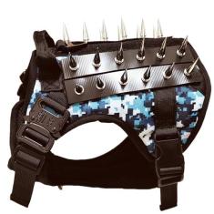 Imagem de Peitoral tático para cães pequenos, médios e grandes, sem puxão, colete tático para cães de trabalho, jaqueta para cães de serviço, com alça e proteção de pontas, pequeno