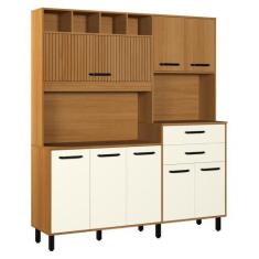 Imagem de Armário De Cozinha Compacta 175cm Com 8 Portas E 2 Gavetas Multimóveis