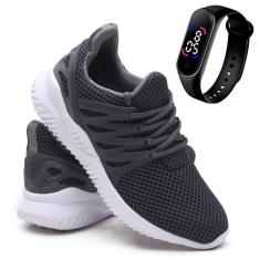 Imagem de Kit Tênis Challenge Unissex Moda Fitness Treino Academia e Caminhada + Relógio Digital-Unissex