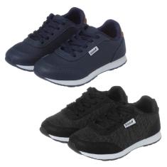 Imagem de Kit 2 Pares de Tênis Infantil Masculino Jogging e Preto Kidstep-Masculino