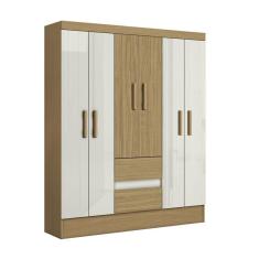Imagem de Guarda Roupa Coimbra 6 Portas Atacama / Off White - Aramóveis