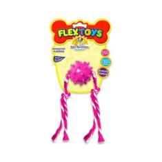 Imagem de Brinquedo São Benedito Pet Bola Dental Maciça Com Cravo Rosa Para Cães