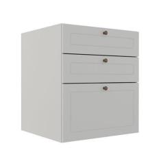 Imagem de Módulo Balcao 60cm 3 Gavetas 100% Mdf Cozinha Modulada Provence Robel