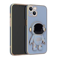 Imagem de Para iphone 14 capa de astronauta galvanizada capa dobrável para iphone 13 12 11 pro max mini xr xs max capa para iphone14, azul, para iphone 11pro max