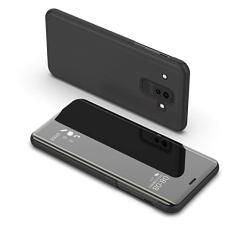 Imagem de Capa de espelho inteligente para Samsung Galaxy Note 9 8 10 20 S21 S20 FE S8 S9 S10 Plus S10e S7 Edge M21 M12 M31 Ultra Cover Coque, Preto, para Samsung S7