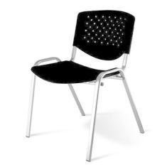 Imagem de Cadeira Empilhável Linha Polipropileno Atenas Preto