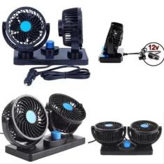 Imagem de Ventilador Automotivo 12V Carro Vans Kombi Caminhão Duplo Silencioso P