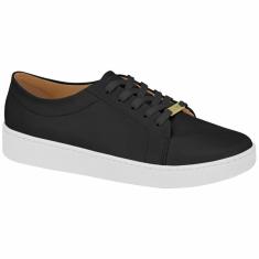 Imagem de Tênis Feminino Vizzano Casual Pelica 1214.205 Preto/Branco 36-Feminino