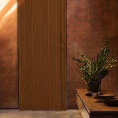 Imagem de Kit com 2 Portas Sanfonadas de Pvc 210x84cm Marrom