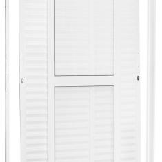 Imagem de Porta Balcão de Aço 215x150cm 3 Folhas Moveis Ideal Crv Esquadrias Branco