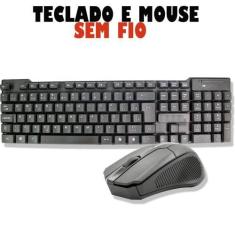 Imagem de Teclado sem fio + mouse sem fio para computador e notebook - TECLADO E
