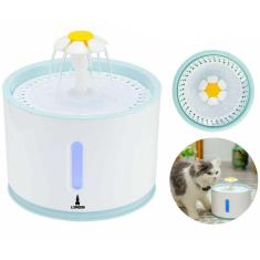 Imagem de Bebedouro para Gatos e Cães Lorben 2,4 Litros LED USB Filtragem Purificação