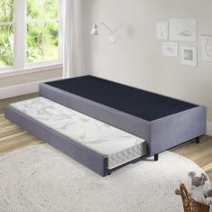 Imagem de Bicama Box Solteiro 96x203 com Colchão Auxiliar Ecoflex - Cama inHouse