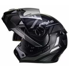 Imagem de Capacete para Moto Fechado Peels Urban Robocop Dynamic Preto Fosco e G