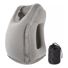 Imagem de Travesseiro Almofada Apoio Cabeça Pescoço Dormir Inflável - Care Day, 