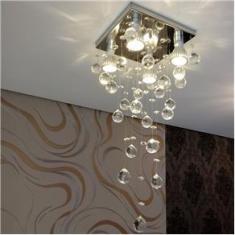 Imagem de Lustre de Cristal para Sala, Hall Social com 60cm de Altura