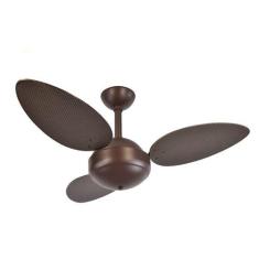 Imagem de Ventilador De Teto Infinity Commerce Colonial Marrom 3 Pás Rattan Taba