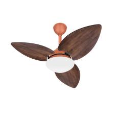 Imagem de Ventilador Teto Cobre Winds 3 Pás Imbuia Turbo Ventax 220V