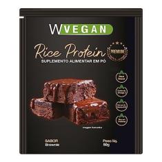 Imagem de Rice Protein Premium 50g WVegan Sache Sabor Brownie Proteina de Arroz