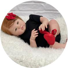 Imagem de Boneca Bebe Reborn Menina Corpo Siliconado Pode Tomar Banho