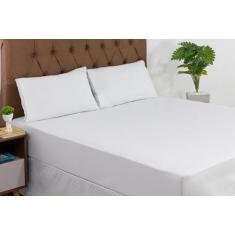 Imagem de Lençol Casal King Size 3 Peças 100% Algodão Impermeável Percal 200 Fio