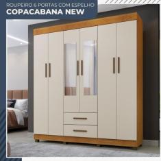 Imagem de Guarda Roupa Copacabana New 6 Portas 2 Gavetas Com Espelho Benetil Móv