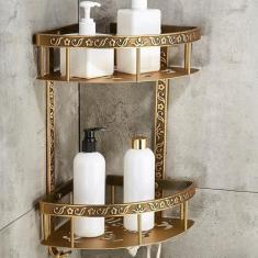 Imagem de Conjunto de hardware para banheiro, toalheiro de parede, escova de vaso sanitário, secador de cabelo, saboneteira, chuveiro, acessórios de rack de canto, rack de armazenamento de canto