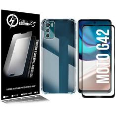 Imagem de Película Vidro 3D + Capa Anti Shock Compatível Moto G42 Xt2233 6.4 - C