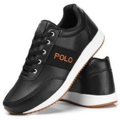 Imagem de Tênis Polo Masculino Casual Sapato Sneaker Conforto Estilo Fino-Masculino
