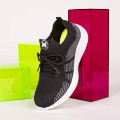 Imagem de Tenis Juvenil Molekinho De Malha Grafite Casual