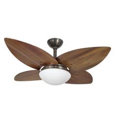 Imagem de Ventilador De Teto Infinity Lótus Fumê 4 Pás Imbuia 220V+Controle 1025