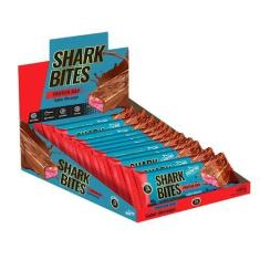 Imagem de Barra De Proteína Shark Bites Sabor Morango 12 Unidades De 40g Cada Sh