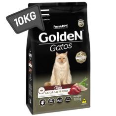 Imagem de Ração Golden Gatos Castrados 10kg Carne