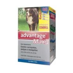 Imagem de Advantage Max3 Cães 25 A 40Kg Combo 3 Pipetas - Bayer