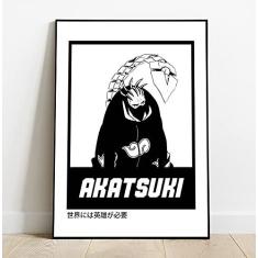 Quadro decorativo Poster Pain Akatsuki Desenho Anime Arte Naruto