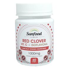 Imagem de Red Clover com Vitamina C e Isoflavona 1000 mg 60 Cáps. Sunfood
