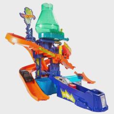 Imagem de Pista hot wheels city color change estacao cientific