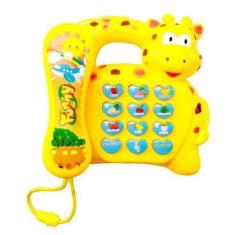 Imagem de Telefone Musical De Girafa Bebê Brinquedo Piano Infantil - Dbrinq