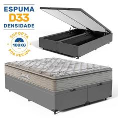 Imagem de Cama Box Baú com Colchão de Espuma D33 Probel Guarda-Costas ProEvidence Plus Super King 193cm