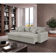 Imagem de Sofá Montreal Veludo 02 Módulos 80cm B25cm Meu Sofá Online B026 Veludo Prata