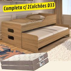 Imagem de Bicama Solteiro Elis Com 2 Colchões D33 Gold Espuma cor: AM