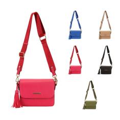 Imagem de Bolsa Transversal Média Alça Longa Regulável E Barbicacho WJ