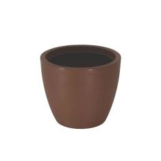 Imagem de Vaso com Prato Tramontina Asteca 32 cm em Polietileno Marrom