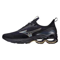 Imagem de Tênis Mizuno Wave Invictus 4 Masculino - Preto e Dourado