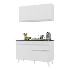 Imagem de Armário de Cozinha Compacta 120cm Veneza Multimóveis V3687 Branco