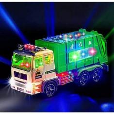 Imagem de Brinquedo Caminhão Coletor De Lixo Com Som E Luzes 4D - Toys