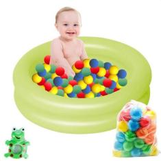 Imagem de Piscina Inflável Praia Bolinhas Mordedor Bichinho - Kidsbehappy