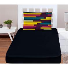 Imagem de Jogo De Lençol Solteiro Soft 2 Peças Cama Fronha Pastilhas
